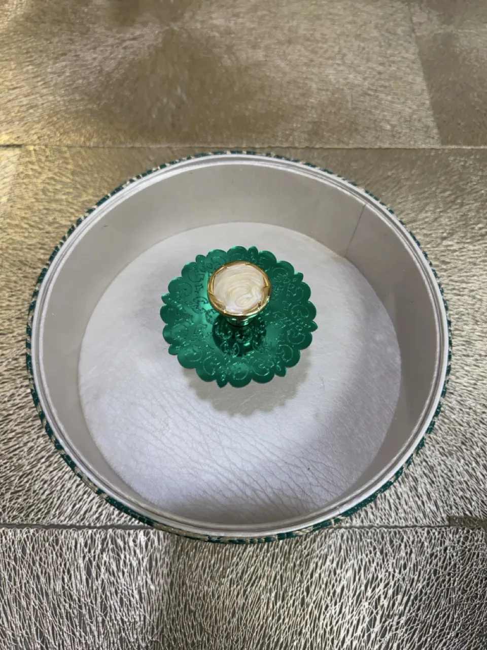 Boite ronde 21 cm tarz el fassi vert – Image 2