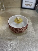 Boite ronde 16 cm tarz el fassi rouge – Image 2