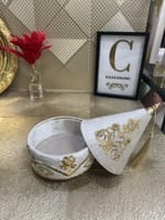 Tayfour velours blanc 17 cm – Image 2