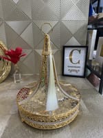 Tayfour strass doré avec son plat profond