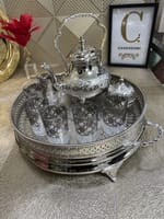 Set 6 verres à thé argenté