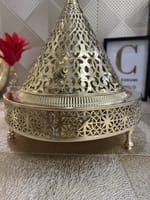 Tayfour ajouré cuivre doré 33 cm – Image 3