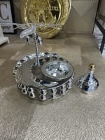 Présentoir palmier argenté – Image 2