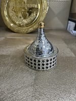 tajine martelé argenté pm