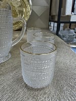 Set carafe 6 verres perlé – Image 3