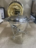 Soupière en verre argenté 3,9L