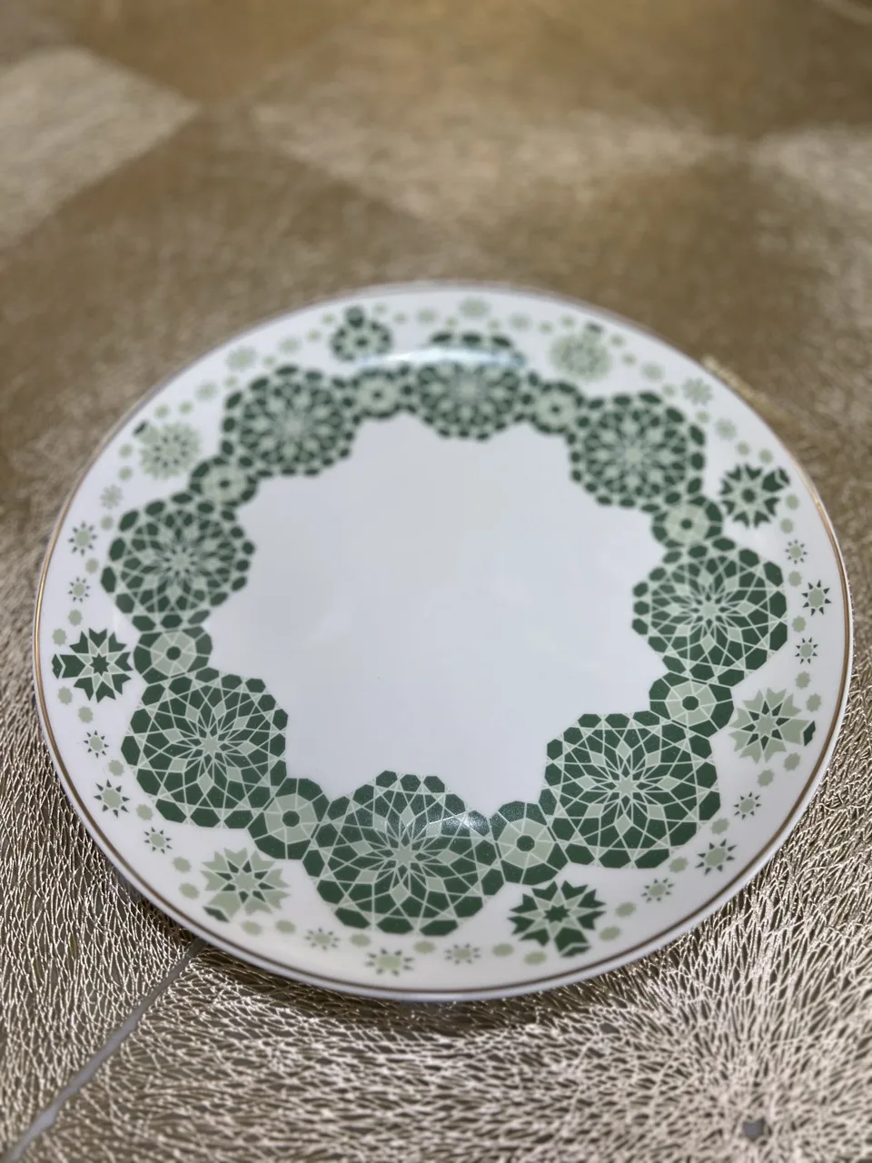 Service de table vert 25 pièces pour 6 personnes – Image 4