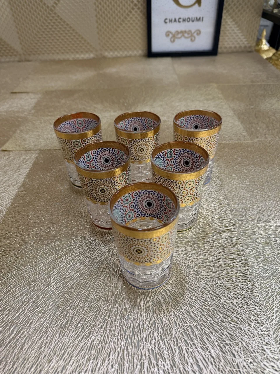 Ensemble 6 verres à thé zellige Fes – Image 2