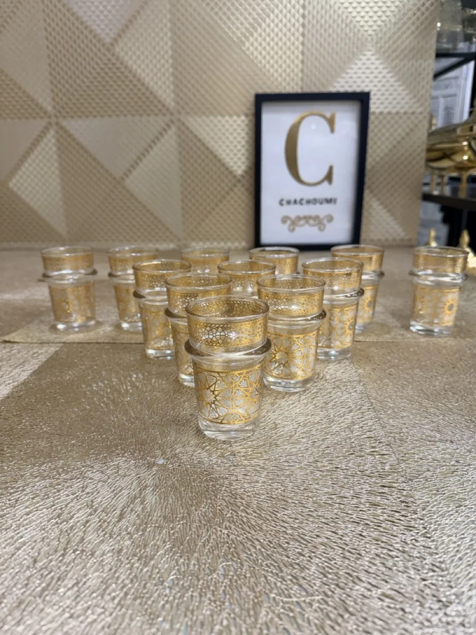 Ensemble 12 verres à thé Zellige Cartier