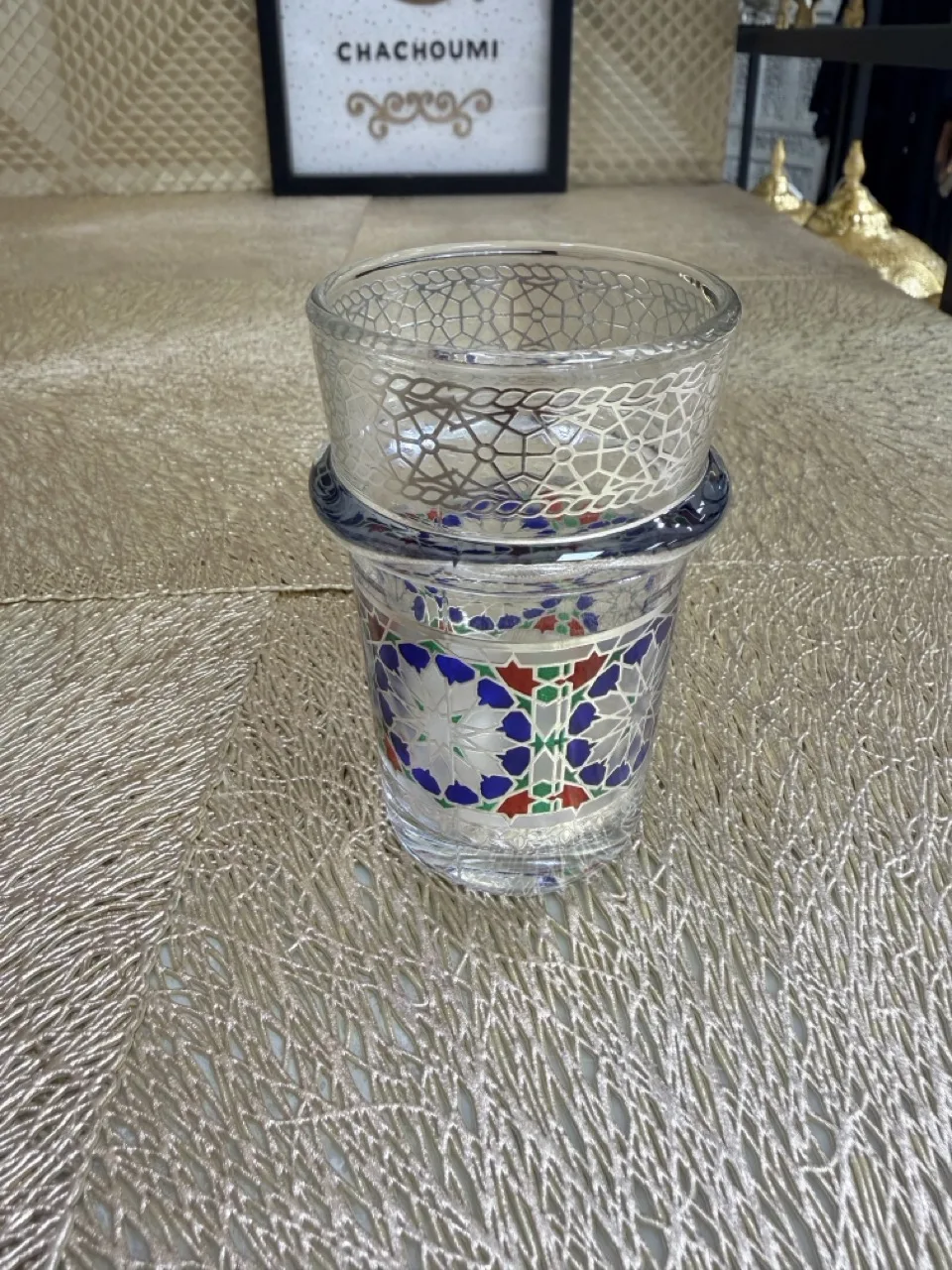 Ensemble 12 verres à thé Zellige argenté – Image 3