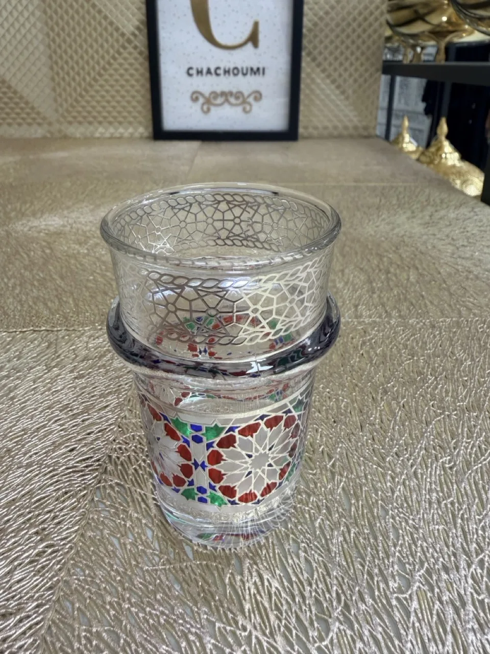 Ensemble 12 verres à thé Zellige argenté – Image 4