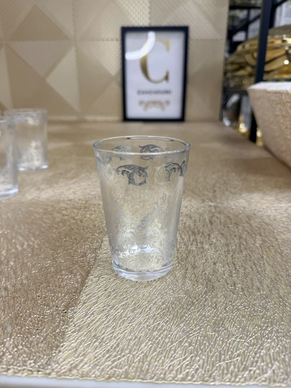 Set 12 verres à thé argenté – Image 4