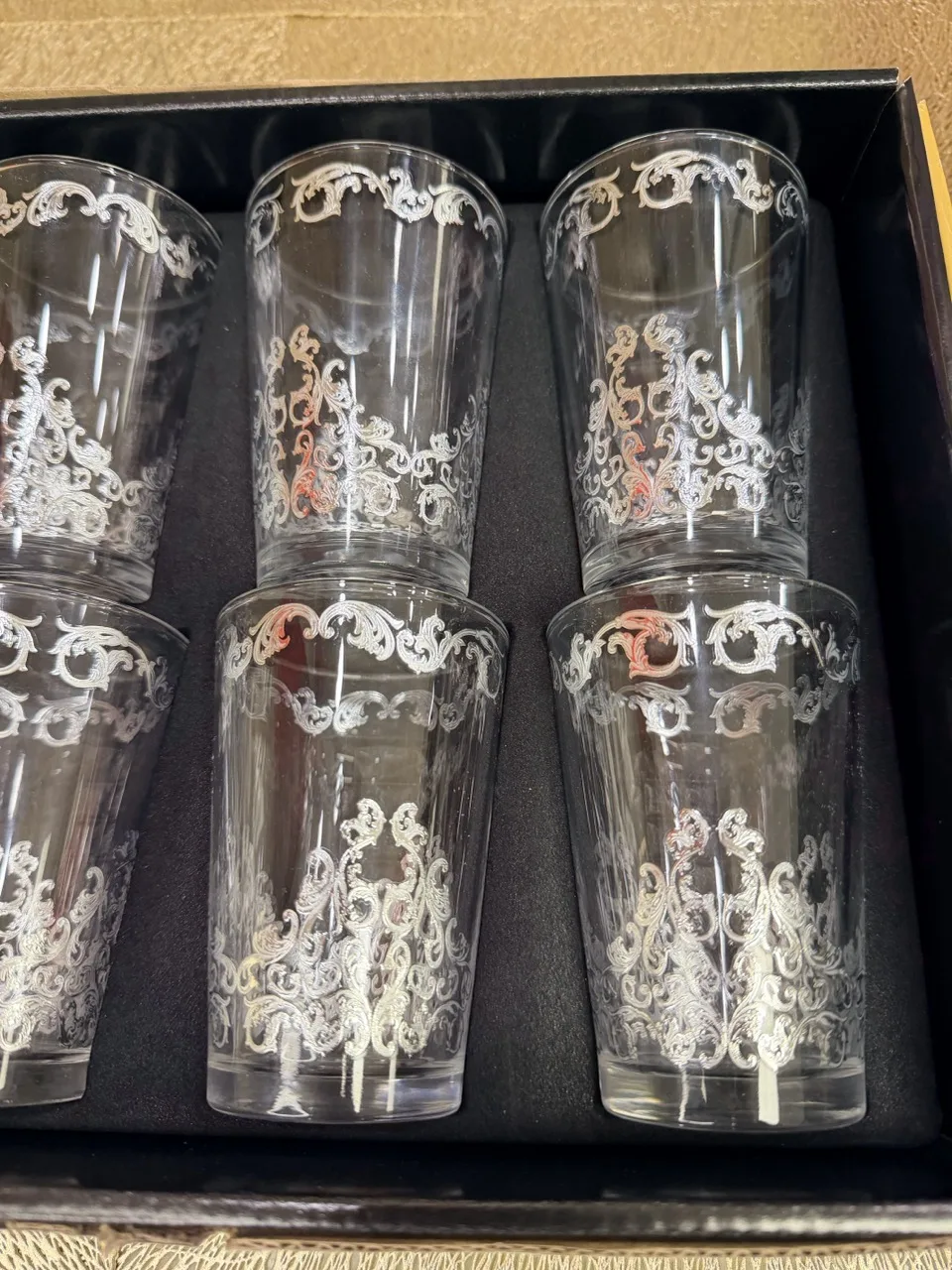 Set 12 verres à thé argenté