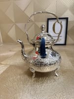 Théière marocaine Boqraj argentée