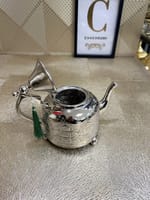 Théière marocaine flora argentée moyenne – Image 3