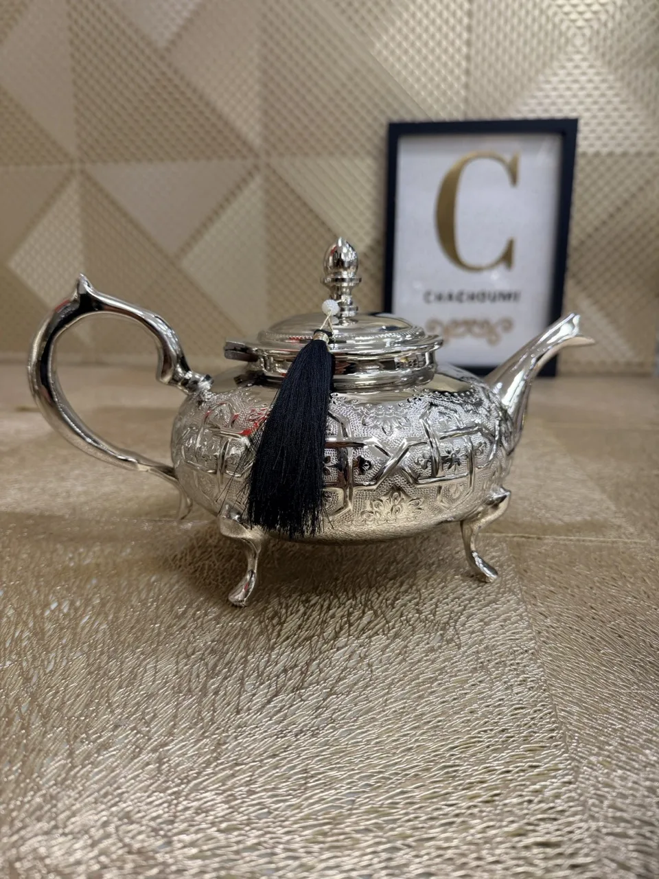 Théière marocaine Florin argentée