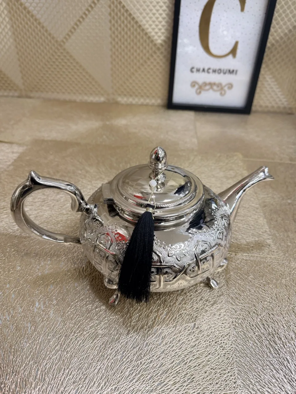 Théière marocaine Florin argentée
