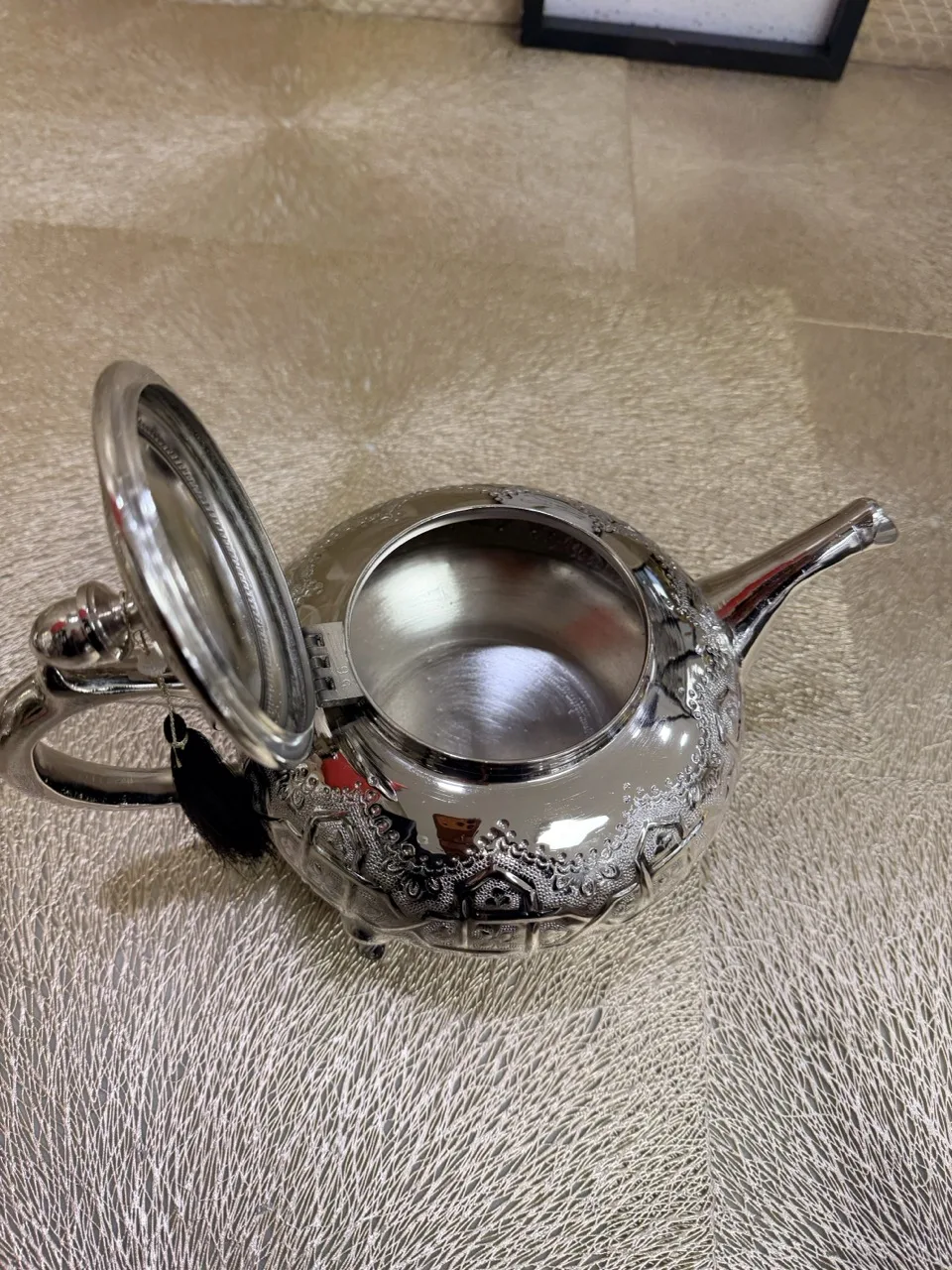 Théière marocaine Florin argentée – Image 3