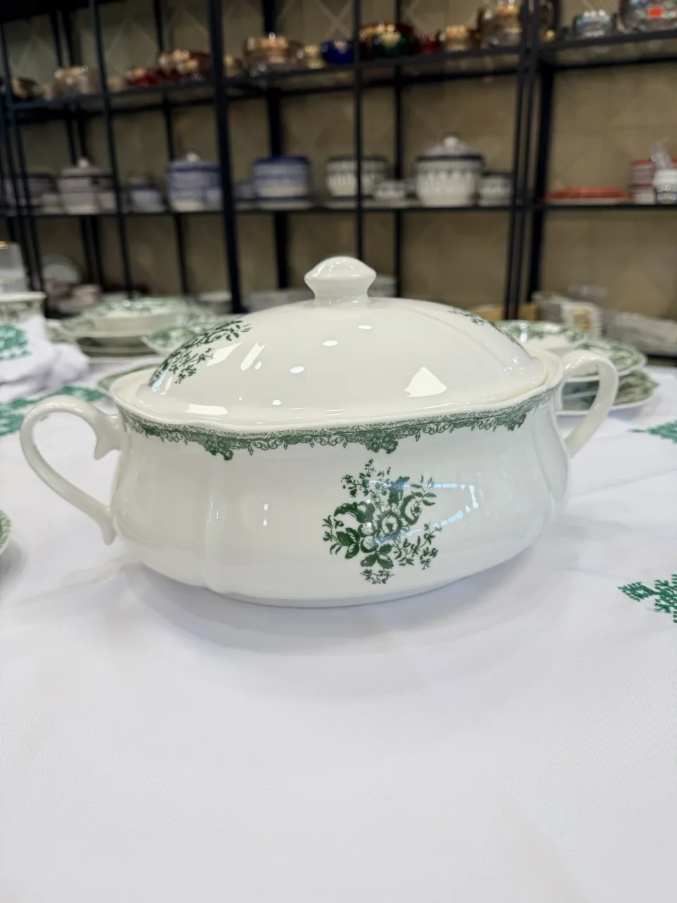 Soupière verte