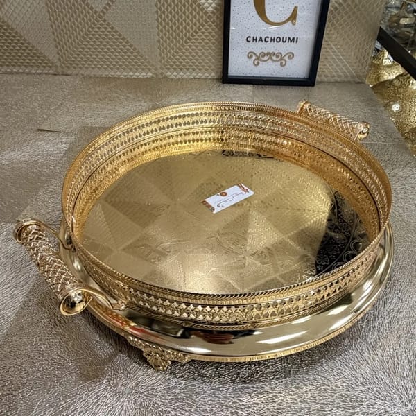 Sinya marocaine dorée en inox