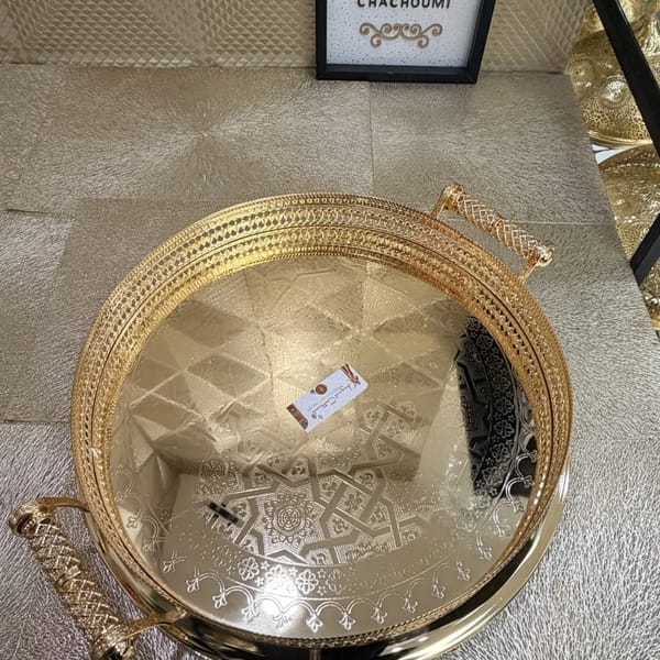 Sinya marocaine dorée en inox