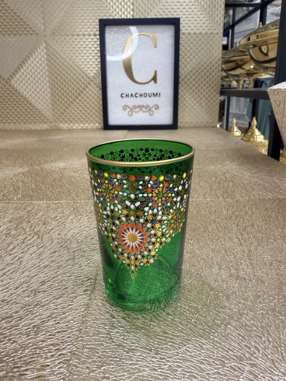 Set 12 verres à thé zelij mosaïque coloré