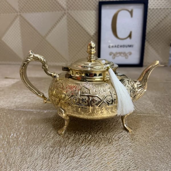Théière marocaine Florin dorée