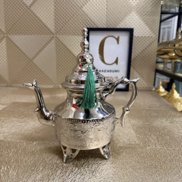 Théière marocaine Maestro argentée