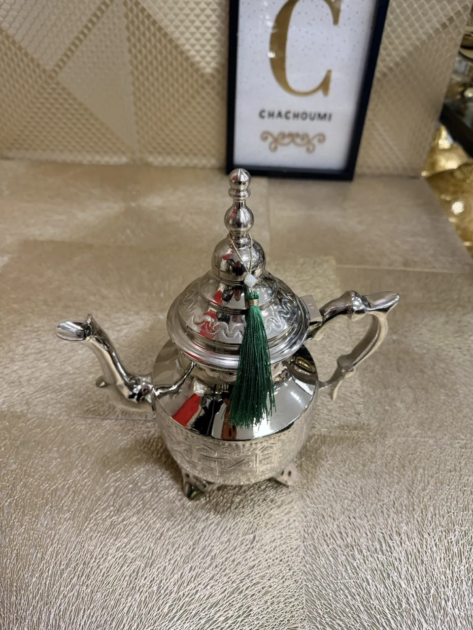 Théière marocaine Maestro argentée
