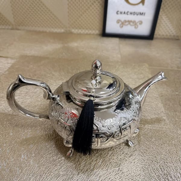 Théière marocaine Florin argentée